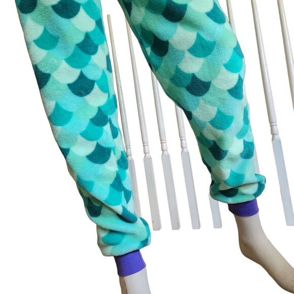 Disney Little Mermaid Fleece Sleepwear 1 Pc Pajamas Women's Size XS Zip Front - Picture 3 of 9